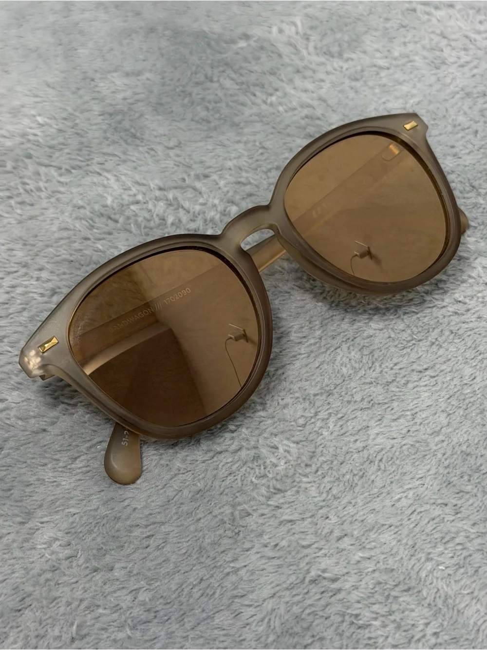 Le Specs Bandwagon Matte Frame Copper Mirror Lens Sunglasses
